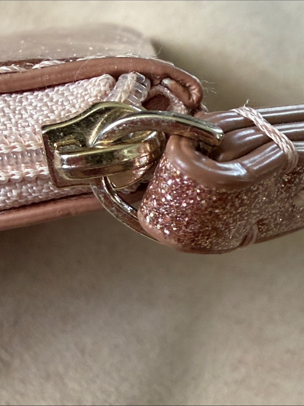 kate spade Rose Gold Glitter Wristlet Clutch - Picture 11 of 14
